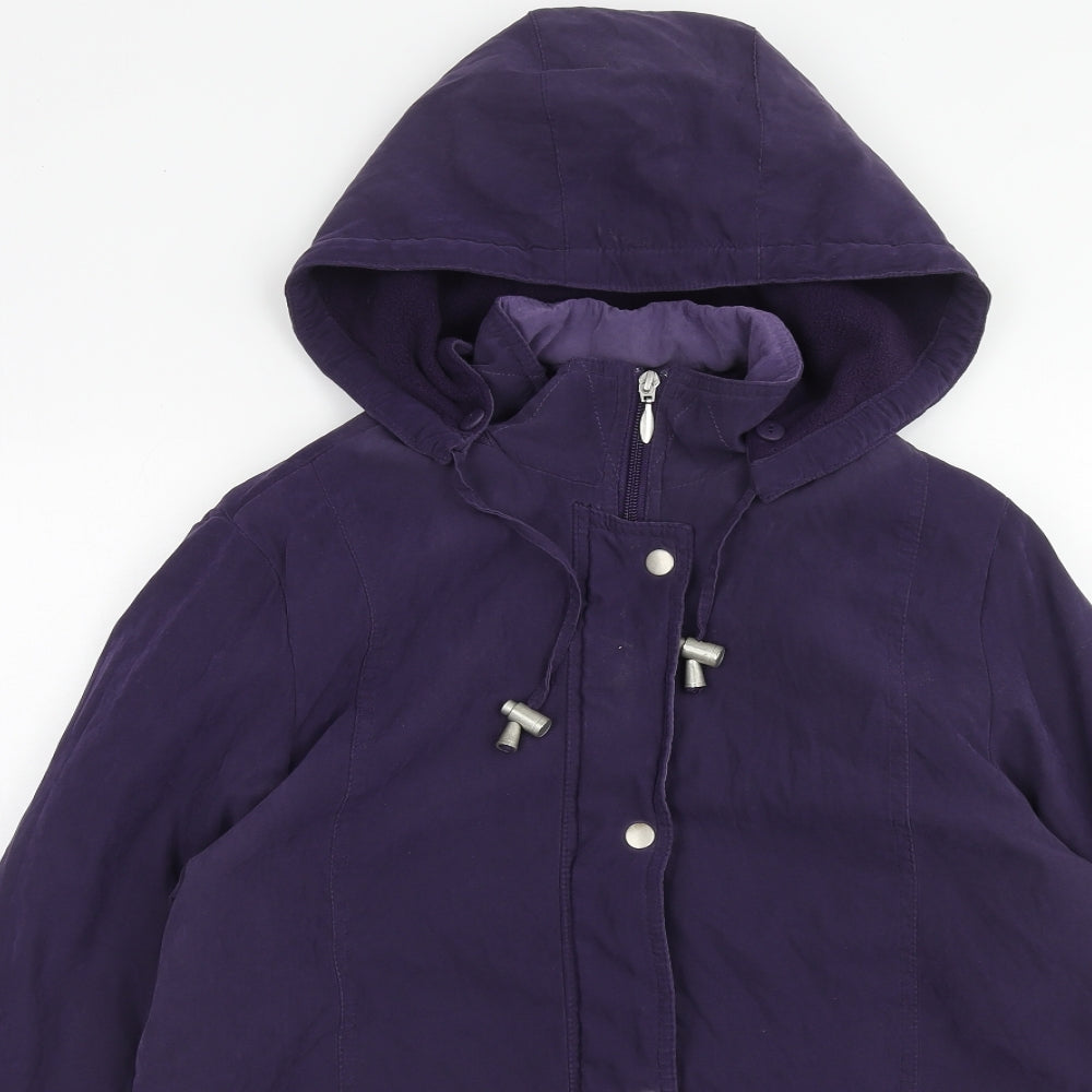 EWM Womens Purple Jacket Size 12 Zip