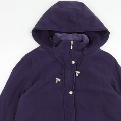 EWM Womens Purple Jacket Size 12 Zip