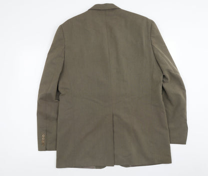 Next Mens Brown Polyester Jacket Blazer Size 42
