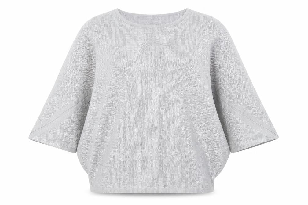 Nina Leonard Womens Silver Scoop Neck Viscose Pullover Jumper Size S