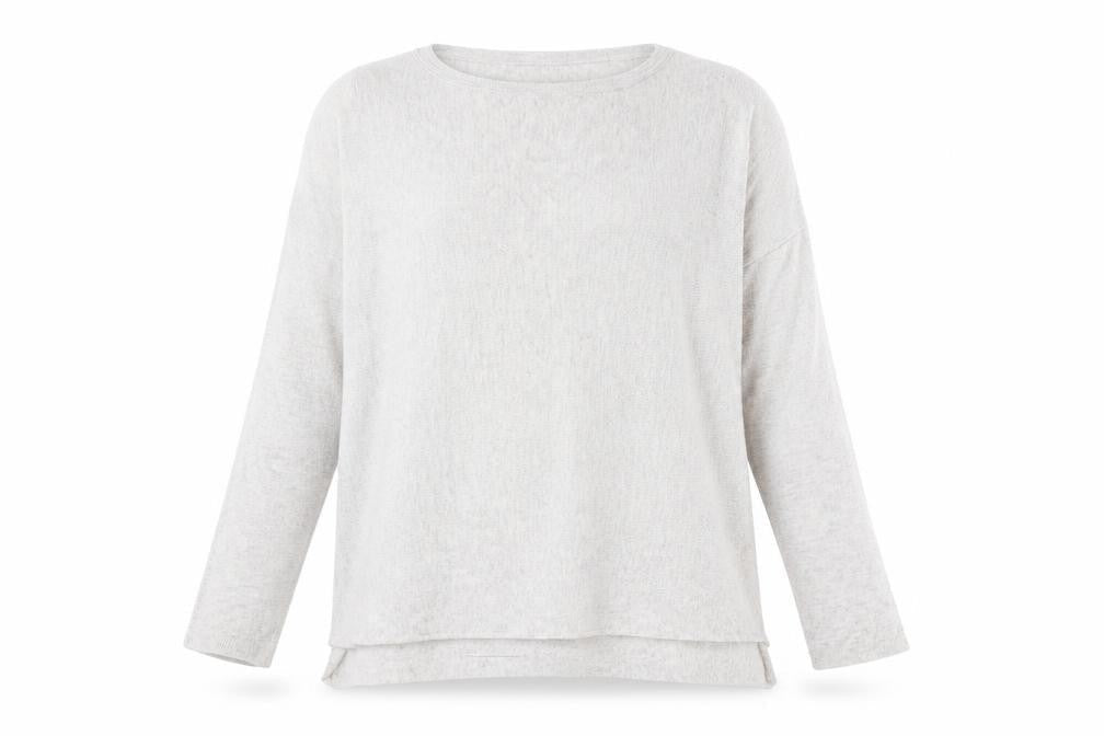 Topshop Womens Grey Round Neck Polyester Pullover Jumper Size 12
