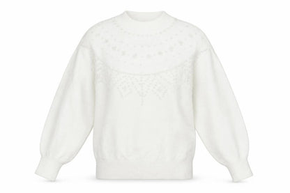 Next Womens White Crew Neck Nylon Pullover Jumper Size M