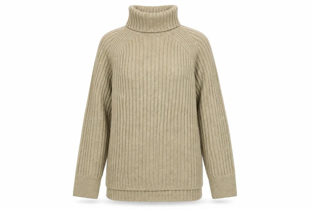 Marks & Spencer Womens Gold Roll Neck Acrylic Pullover Jumper Size S