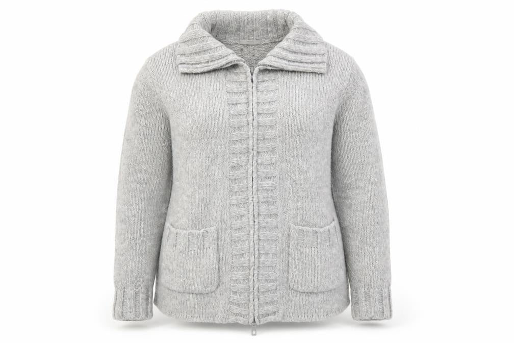 Marks & Spencer Womens Grey Jacket Size 18 Zip