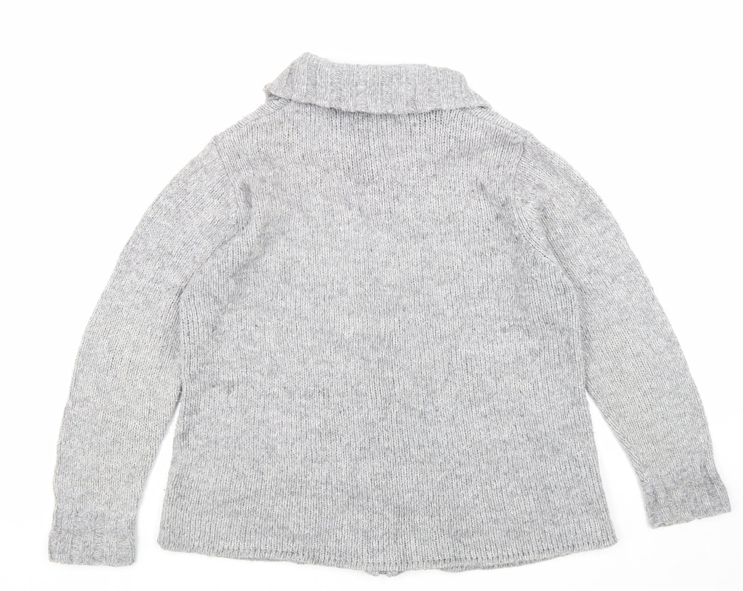 Marks and Spencer Womens Grey Jacket Size 18 Zip