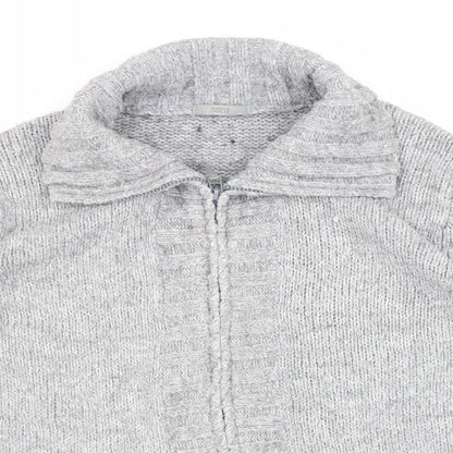 Marks & Spencer Womens Grey Jacket Size 18 Zip