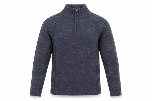 Tom Hagan Mens Blue High Neck Acrylic Pullover Jumper Size L