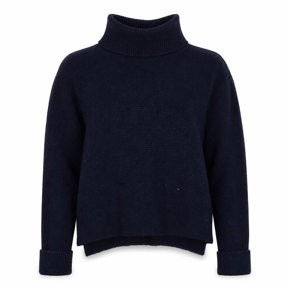 Miss Selfridge Womens Blue Roll Neck Acrylic Pullover Jumper Size 6