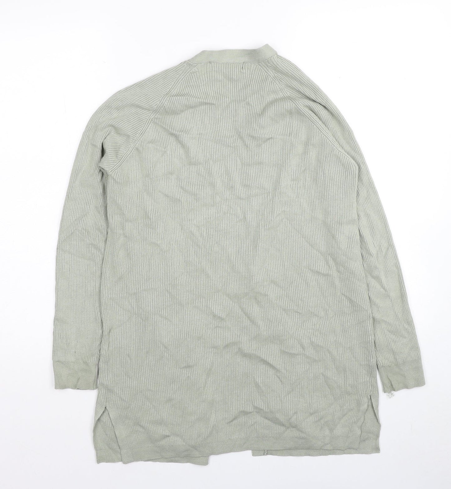 Marks and Spencer Womens Green V-Neck Viscose Cardigan Jumper Size S