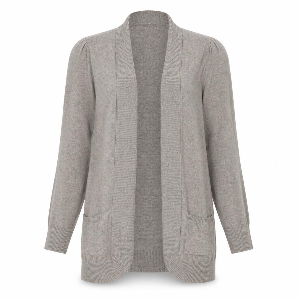 Marks & Spencer Womens Beige V-Neck Polyimide Cardigan Jumper Size 12
