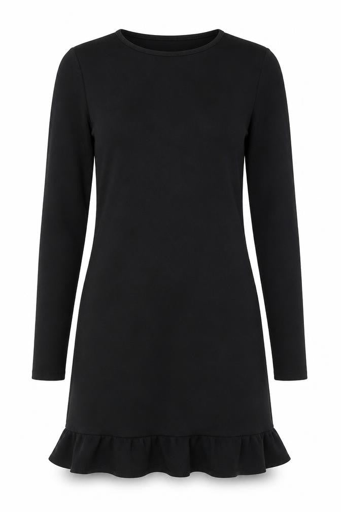 Missguided Womens Black Polyester Mini Size 10 Round Neck Pullover