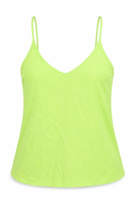 ASOS Womens Green Polyester Basic Tank Size 6 V-Neck