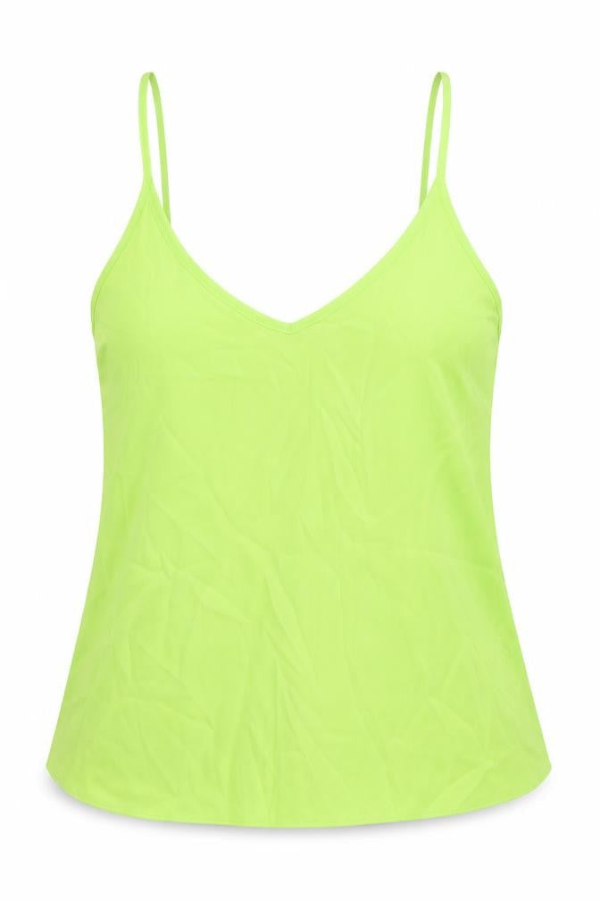 ASOS Womens Green Polyester Basic Tank Size 6 V-Neck