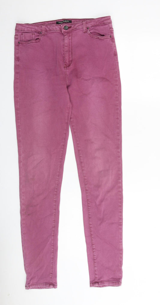 Toxik3 Womens Purple Cotton Skinny Jeans Size 30 in L31 in Regular Zip