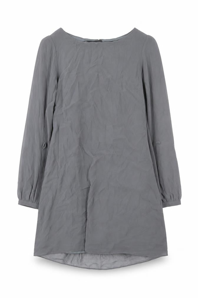 Atmosphere Womens Grey Polyester Shift Size 10 Boat Neck Pullover