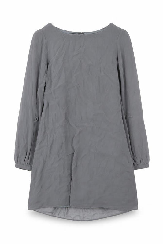 Atmosphere Womens Grey Polyester Shift Size 10 Boat Neck Pullover