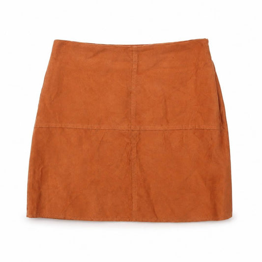 Atmosphere Womens Brown Polyester Mini Skirt Size 10 Zip