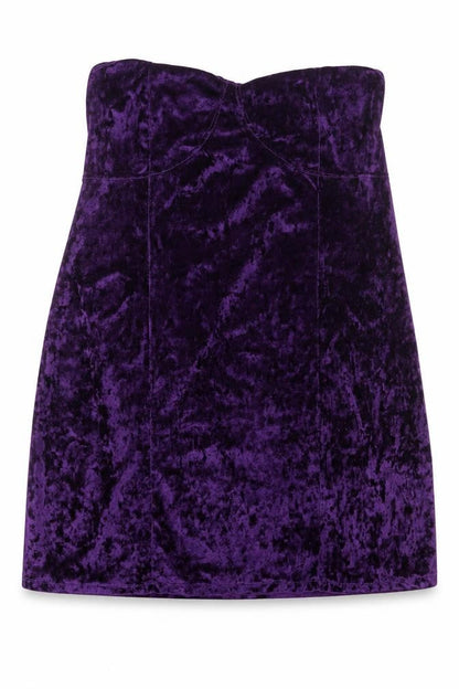 ASOS Womens Purple Polyester Mini Size 14 Off the Shoulder Pullover