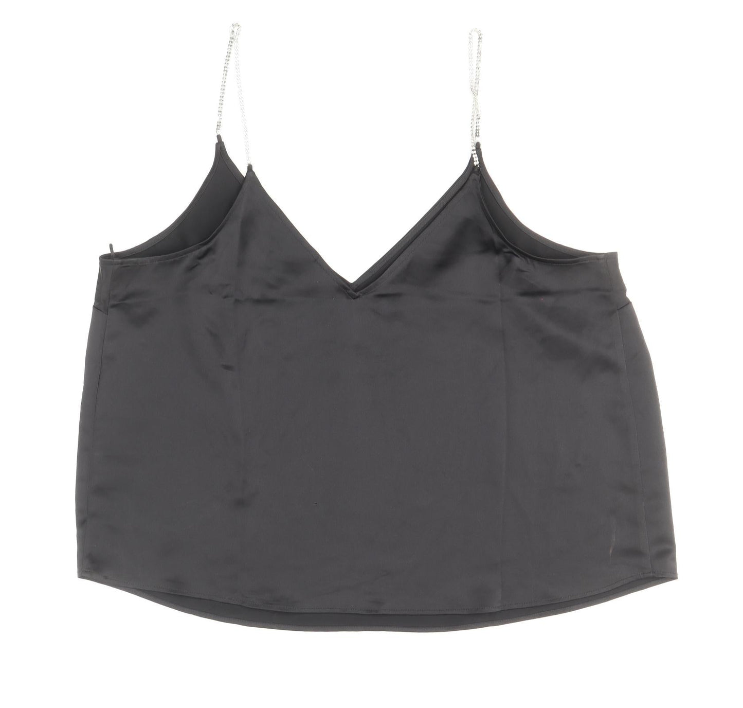 H&M Womens Black Polyester Camisole Blouse Size XL V-Neck