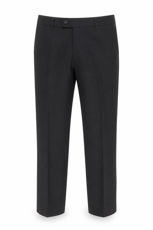 George Mens Black Polyester Dress Pants Trousers Size 32 in Regular Zip