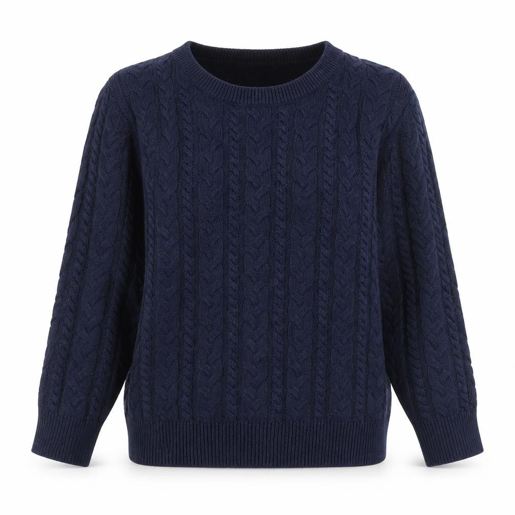 H&M Womens Blue Round Neck Polyamide Pullover Jumper Size XS