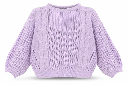 ValleyGirl Womens Purple Round Neck Acrylic Pullover Jumper Size XL