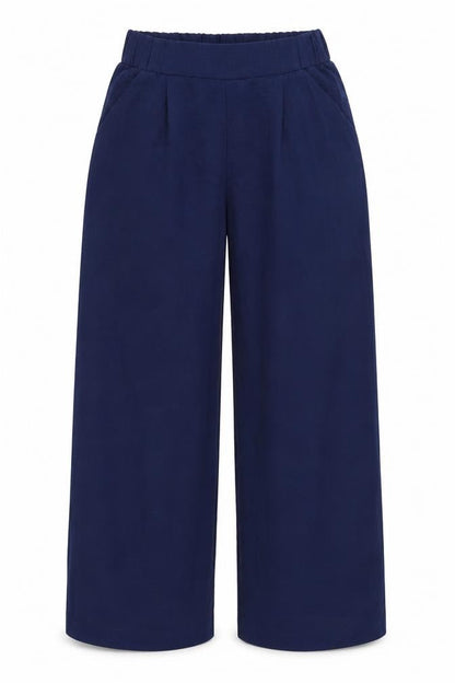 H&M Womens Blue Polyester Trousers Size 6 Regular