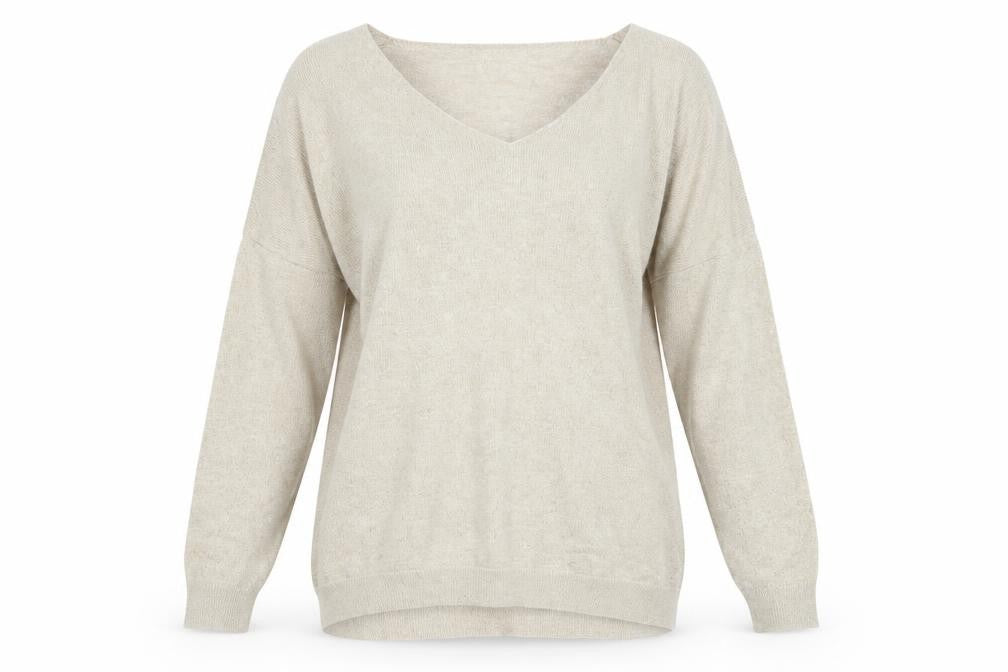 Pomodoro Womens Gold Scoop Neck Viscose Pullover Jumper Size 10