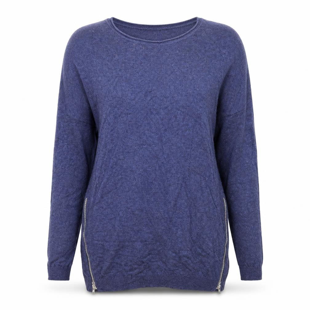 Atmosphere Womens Blue Round Neck Viscose Pullover Jumper Size 6
