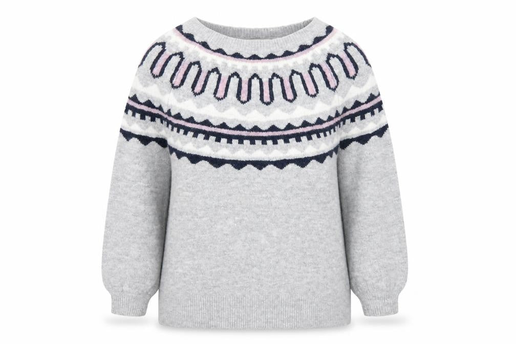 George Womens Grey Scoop Neck Acrylic Pullover Jumper Size S
