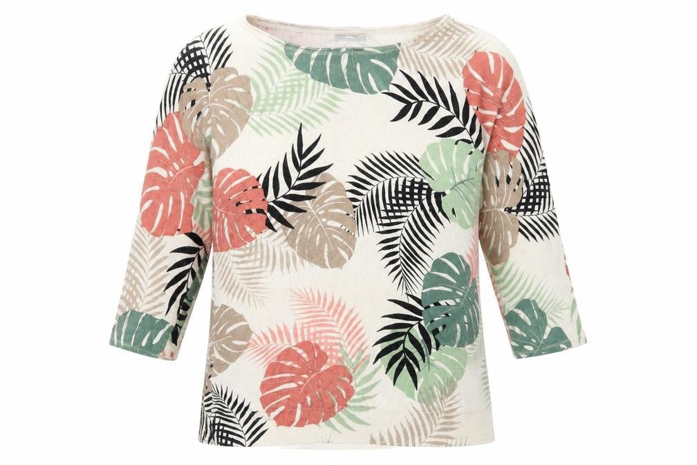 M&Co Womens Ivory Boat Neck Herringbone Cotton Pullover Jumper Size 10