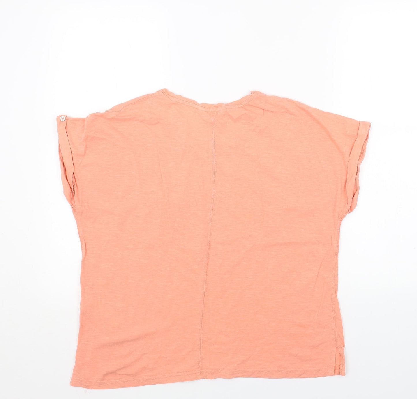 Principles Womens Pink Cotton Basic T-Shirt Size 14 Round Neck