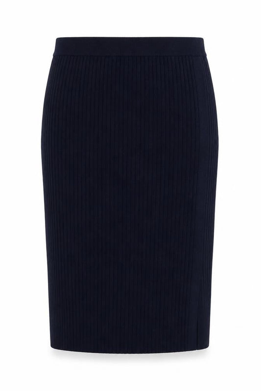 Just Miss Womens Blue Polyester Straight & Pencil Skirt Size 10