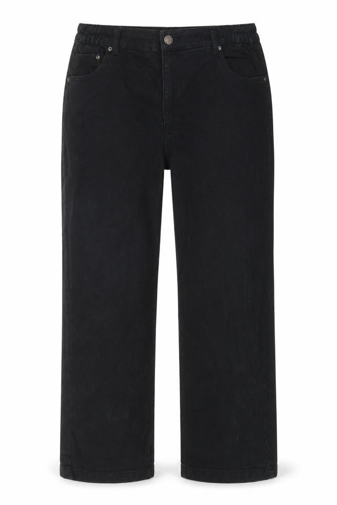 Pegasus Womens Black Cotton Straight Jeans Size 34 in Regular Zip