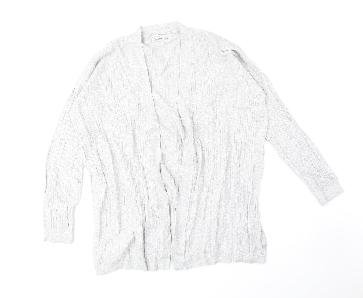 Matalan Womens Grey V-Neck Viscose Cardigan Jumper Size M