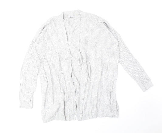 Matalan Womens Grey V-Neck Viscose Cardigan Jumper Size M