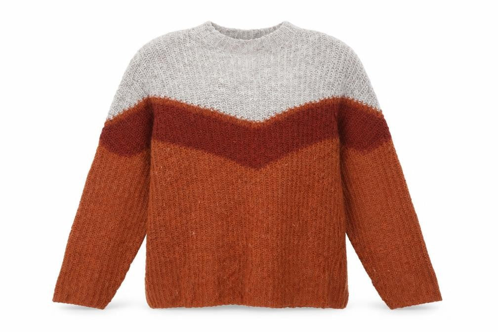 Preworn Womens Brown Round Neck Acrylic Pullover Jumper Size M
