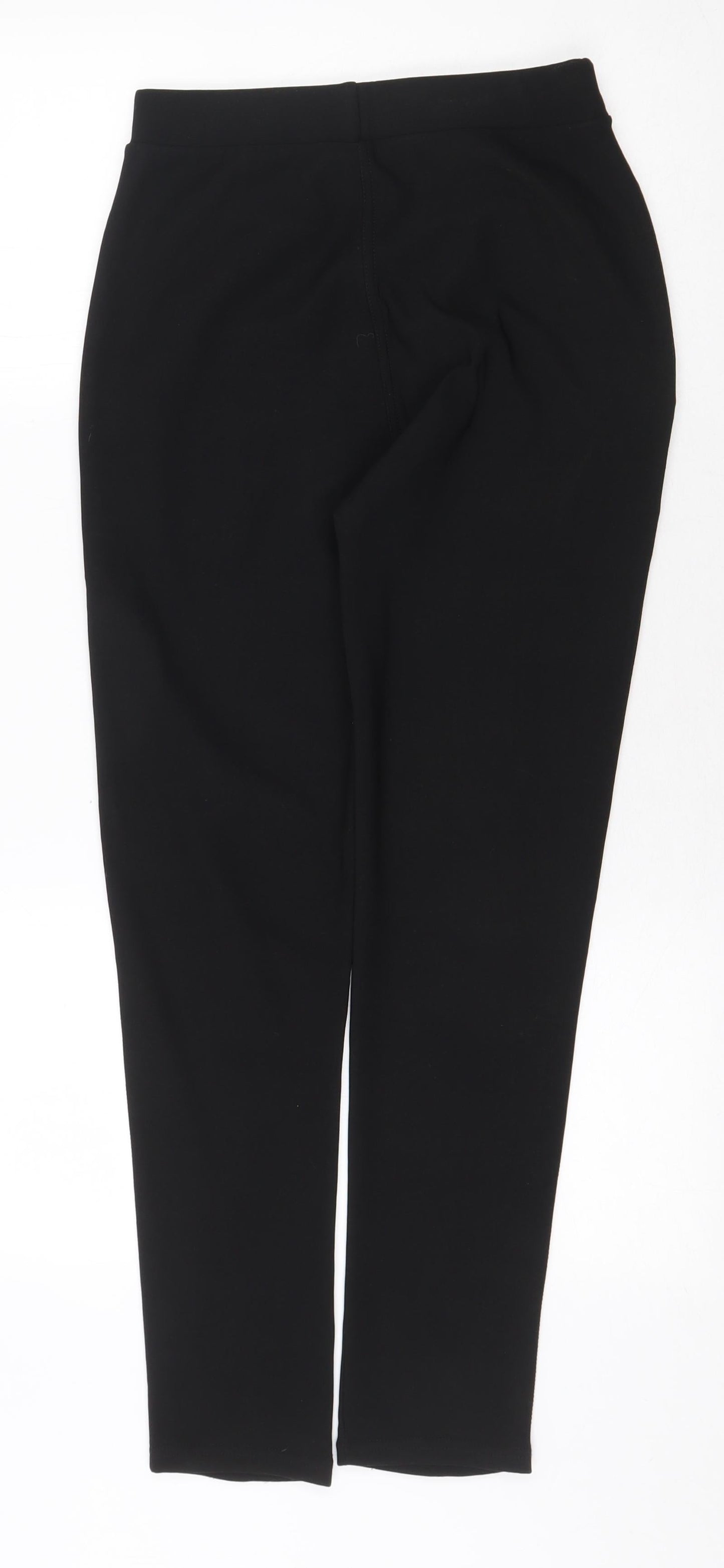 Preworn Womens Black Polyamide Trousers Size S Regular