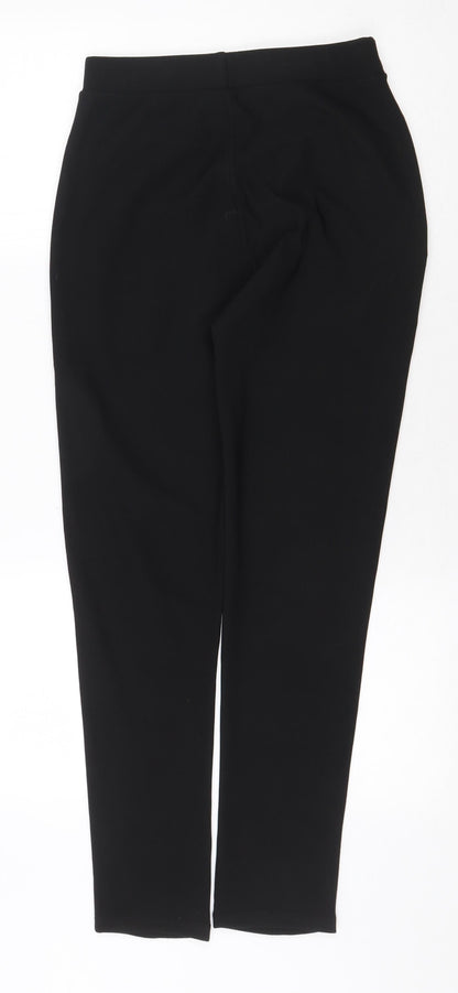 Preworn Womens Black Polyamide Trousers Size S Regular