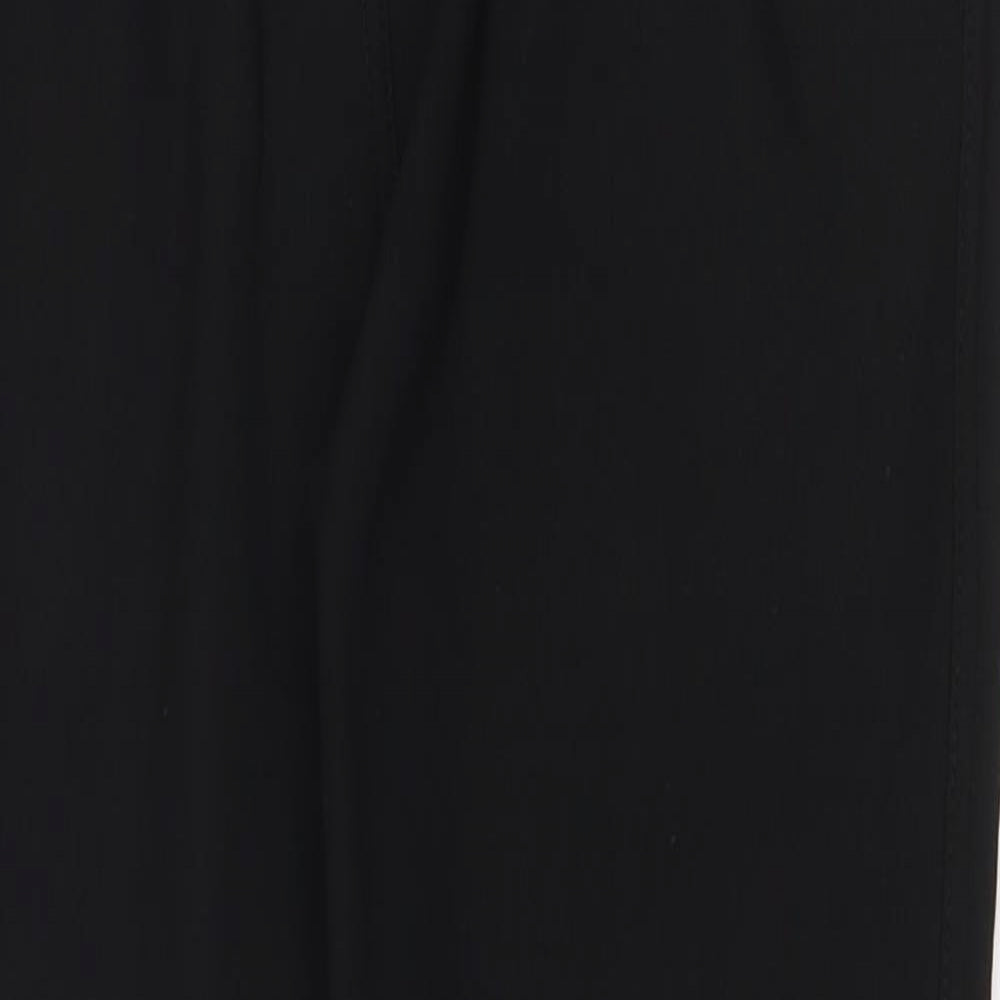 Preworn Womens Black Polyamide Trousers Size S Regular