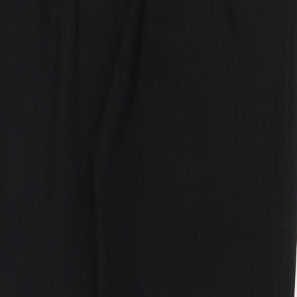 Preworn Womens Black Polyamide Trousers Size S Regular