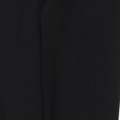 Preworn Womens Black Polyamide Trousers Size S Regular