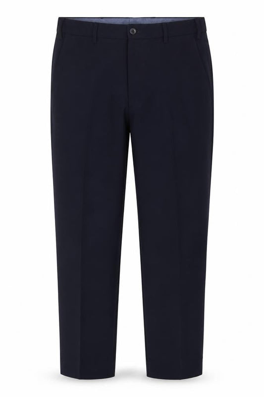 Marks & Spencer Mens Blue Polyester Dress Pants Trousers Size 32 in Regular Zip