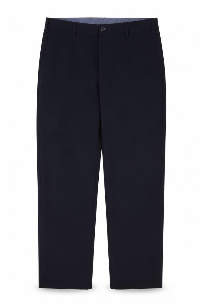 Marks & Spencer Mens Blue Polyester Dress Pants Trousers Size 32 in Regular Zip