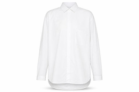 Cong Fan Mens White Polyester Dress Shirt Size XL V-Neck Button