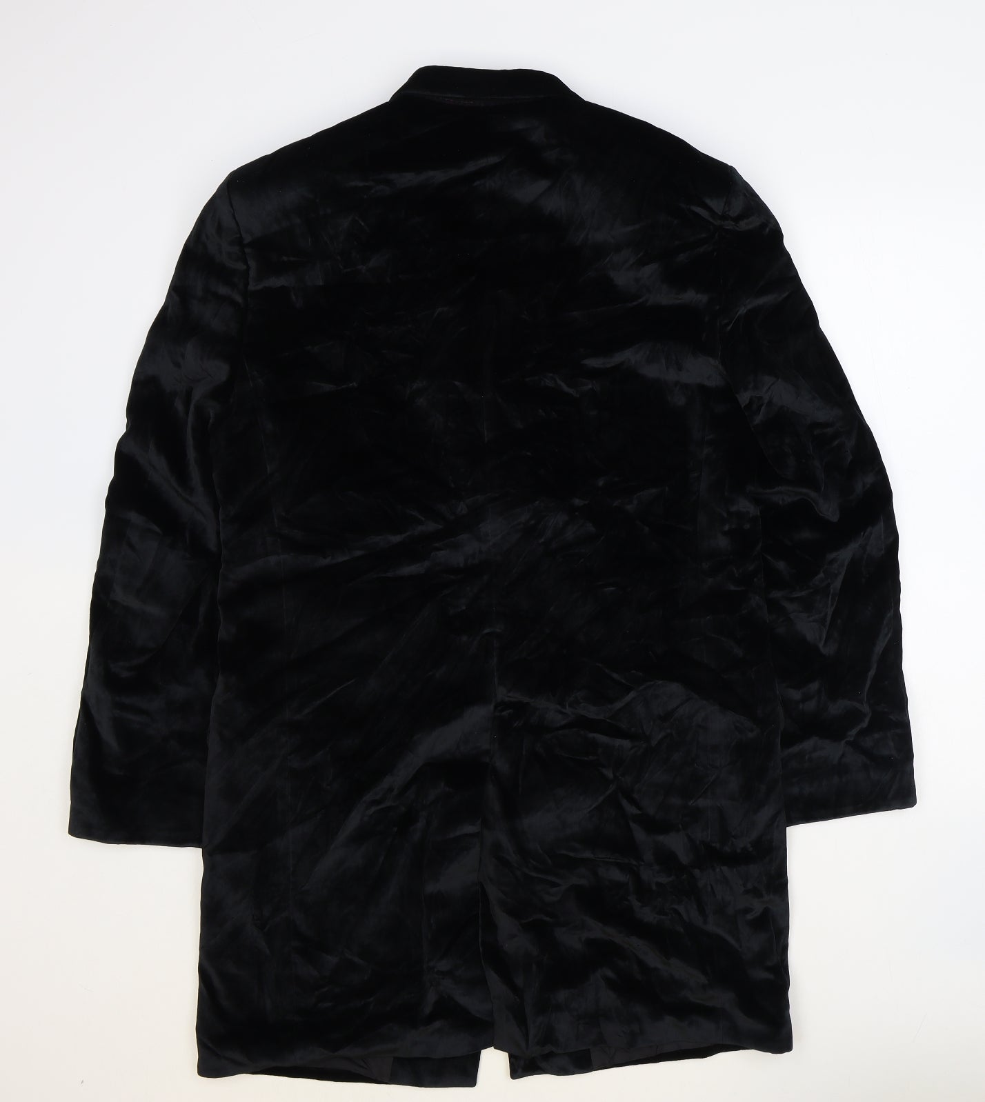 Masterhand Mens Black Cotton Jacket Suit Jacket Size 36