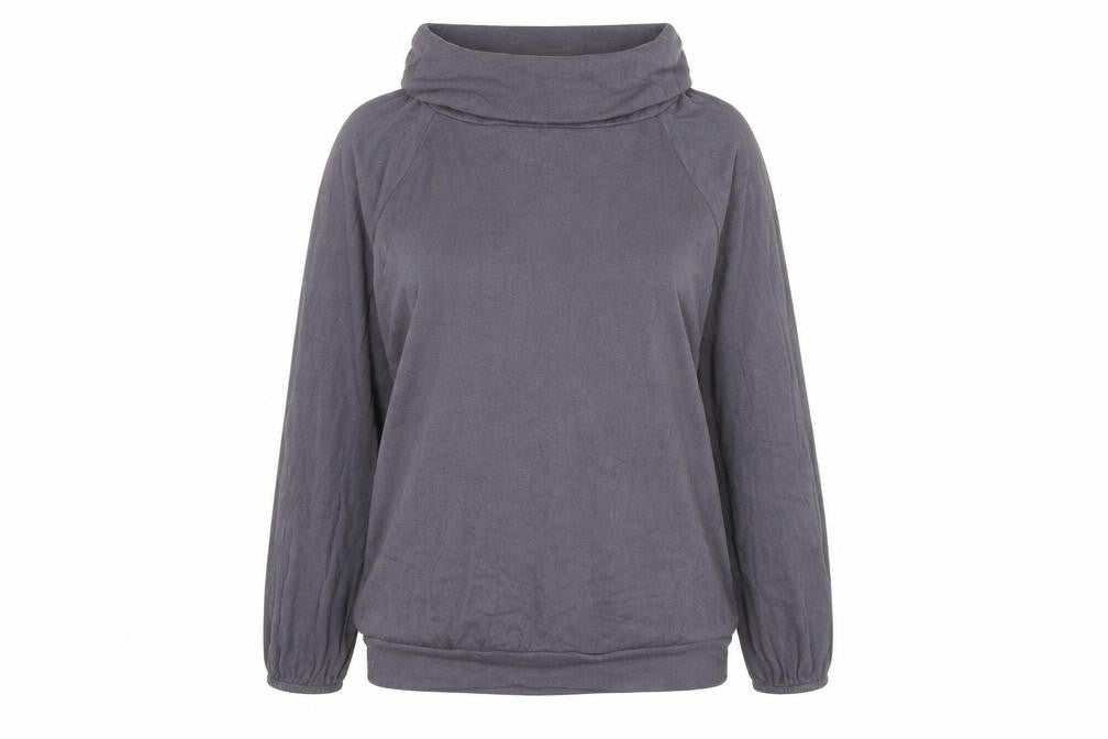 A Wear Womens Grey Roll Neck Viscose Pullover Jumper Size 14
