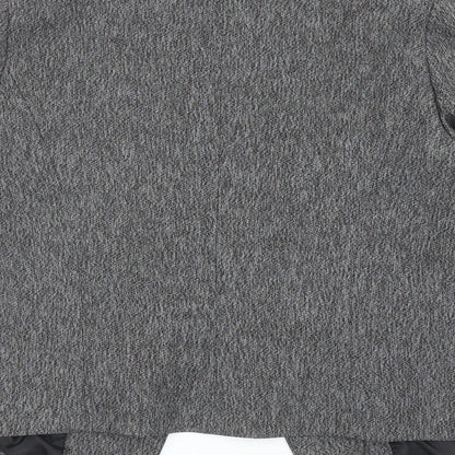 George Womens Grey Polyester Jacket Blazer Size 12