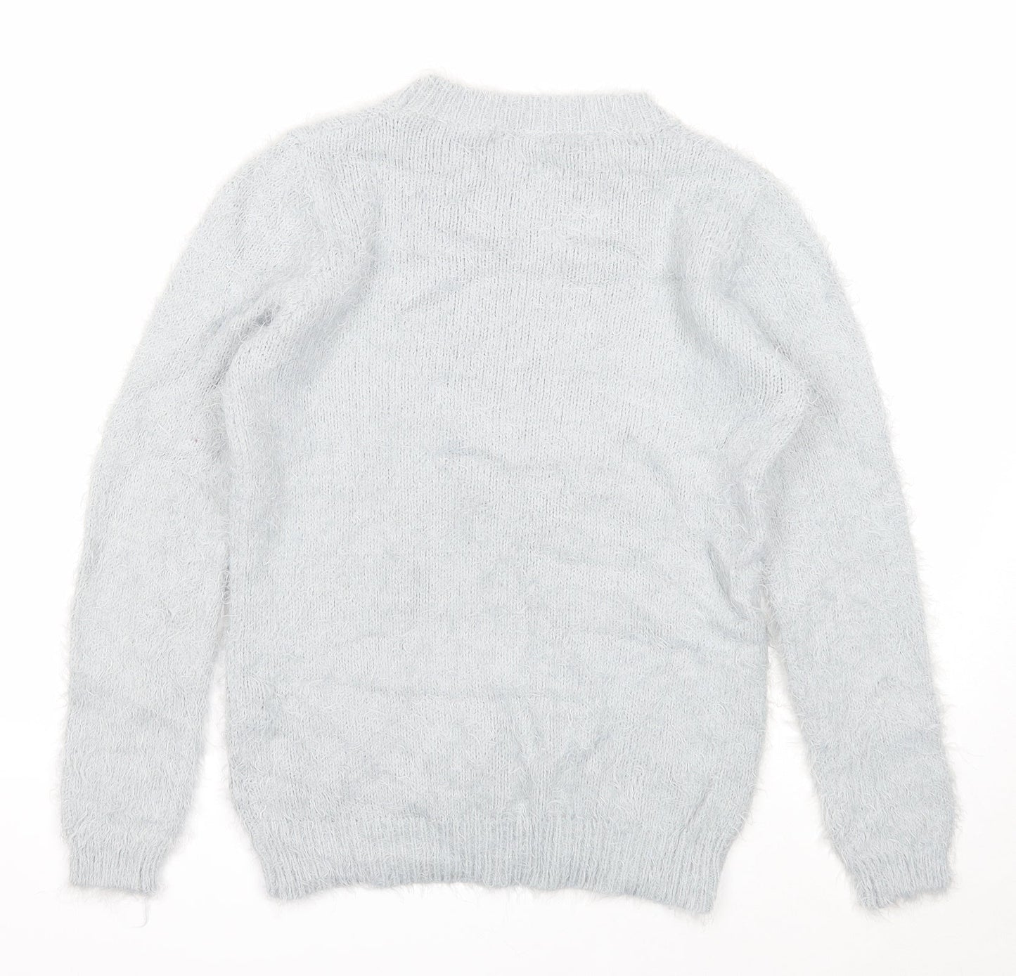 Quiz Womens Grey Roll Neck Acrylic Pullover Jumper Size M