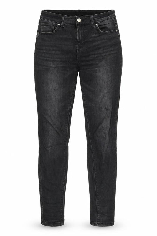 Denim & Co. Womens Black Cotton Skinny Jeans Size 12 Regular Zip